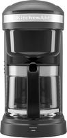 KitchenAid - 12-Cup Drip Coffee Maker with Spiral Showerhead - Matte Charcoal Gray - Angle