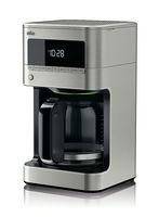 Braun - BrewSense 12-Cup Coffee Maker - Stainless Steel - Angle