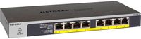 NETGEAR - 8-Port 10/100/1000 Gigabit Ethernet PoE/PoE+ Unmanaged Switch - Angle