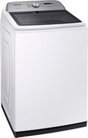 Samsung - 5.4 Cu. Ft. High-Efficiency Top Load Washer with Active WaterJet - White - Angle