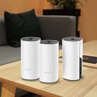 TP-Link - Deco AC1200 Dual-Band Mesh Wi-Fi 5 System (3-Pack) - White - Angle