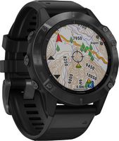 Garmin - fēnix 6 Pro GPS Smartwatch 47mm Fiber-Reinforced Polymer - Black - Angle