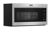 Maytag - 1.7 Cu. Ft. Over-the-Range Microwave - Stainless Steel - Angle