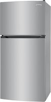 Frigidaire - 13.9 Cu. Ft. Top-Freezer Refrigerator - Brushed Steel - Angle