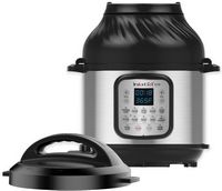 Instant Pot - 8 Quart Duo Crisp 11-in-1 Electric Pressure Cooker with Air Fryer - Stainless Steel... - Angle