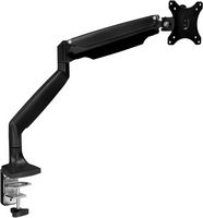 Mount-It! - Single Monitor Arm Desk Mount - Black - Angle