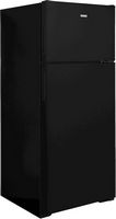 Hotpoint - 17.5 Cu. Ft. Top-Freezer Refrigerator with LED Interior Lighting - Black - Angle