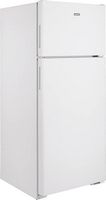 Hotpoint - 17.5 Cu. Ft. Top-Freezer Refrigerator with LED Interior Lighting - White - Angle