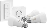 Philips - Hue 60W A19 Smart LED Starter Kit - White and Color Ambiance - Angle