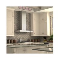 ZLINE - 36 inches - Externally Vented - Wall Range Hood - Brushed Stainless Steel - Angle