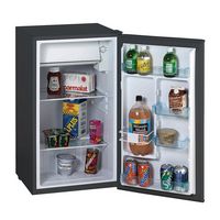 Avanti - 3.3 cu. ft. Compact Refrigerator, Mini-Fridge - Black - Angle