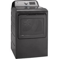 GE - 7.4 Cu. Ft. 13-Cycle Gas Dryer with HE Sensor Dry - Diamond Gray - Angle