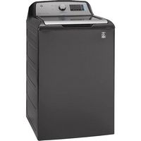 GE - 5.2 Cu. Ft. High-Efficiency Top Load Washer - Diamond Gray - Angle