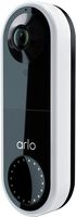 Arlo - Essential Wi-Fi Smart Video Doorbell  - Wired - White - Angle