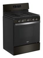 Whirlpool - 5.0 Cu. Ft. Freestanding Gas Range with Self-Cleaning and SpeedHeat Burner - Black St... - Angle