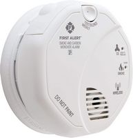 First Alert - Smoke and Carbon Monoxide Alarm - Works with Ring - White - Angle