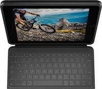Logitech - Rugged Folio Keyboard Folio for Apple iPad (7th, 8th & 9th Gen) with Durable Spill-Pro... - Angle