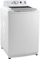Insignia™ - 4.5 Cu. Ft. High Efficiency Top Load Washer with ColdMotion Technology - White - Angle