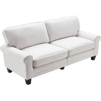 Serta - Copenhagen 3-Seat Fabric Sofa - Cream - Angle