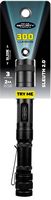 Police Security - 300 Lumen LED Flashlight - Black - Angle