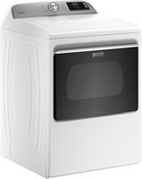 Maytag - 7.4 Cu. Ft. Smart Gas Dryer with Extra Power Button - White - Angle