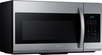 Samsung - 1.7 Cu. Ft. Over-the-Range Microwave - Stainless Steel - Angle