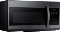 Samsung - 1.7 Cu. Ft. Over-the-Range Microwave - Black Stainless Steel - Angle