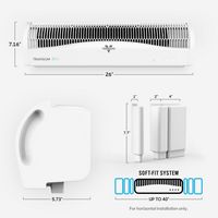 Vornado - Transom AE White Window Fan - White - Angle