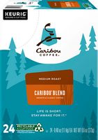 Caribou Coffee - Caribou Blend, Keurig Single-Serve K-Cup Pods, Medium Roast Coffee, 24 Count - Angle