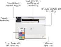 HP - LaserJet Pro MFP M182nw Wireless Color All-In-One Laser Printer - Angle