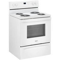 Whirlpool - 4.3 Cu. Ft. Freestanding Electric Range with Self-Cleaning and Keep Warm Setting - White - Angle