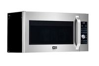 LG - STUDIO 1.7 Cu. Ft. Convection Over-the-Range Microwave Oven with Sensor Cooking - Stainless ... - Angle