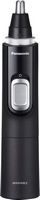 Panasonic - Men's Ear and Nose Hair Trimmer with Vacuum Cleaning System - Wet/Dry - Black/Silver - Angle