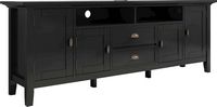 Simpli Home - Redmond Solid Wood 72 inch Wide Transitional TV Media Stand For TVs up to 80 inches... - Angle