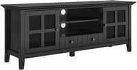 Simpli Home - Acadian Solid Wood 60 inch Wide Transitional TV Media Stand For TVs up to 65 inches... - Angle