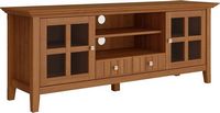 Simpli Home - Acadian Solid Wood 60 inch Wide Transitional TV Media Stand For TVs up to 65 inches... - Angle