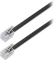 Insignia™ - 25' Phone Cable - Black - Angle