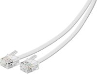 Insignia™ - 100' Landline Phone Cord - White - Angle