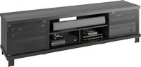 CorLiving - Holland Black Wooden Extra Wide TV Stand, for TVs up to 85
