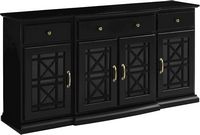 Landon MDF 4-Door 3-Drawer Sideboard - Angle