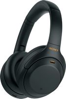 Sony - WH1000XM4 Wireless Noise-Cancelling Over-the-Ear Headphones - Black - Angle