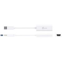 j5create - USB to HDMI Multi-Monitor Adapter - White - Angle