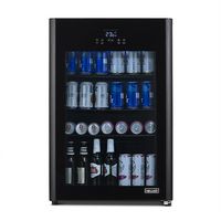 NewAir - 125-Can Beverage Cooler with Glass Door, Party and Turbo Modes, Cools to 23F, Digital Co... - Angle