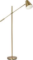 OttLite - Archer LED Floor Lamp - Satin Brass - Angle