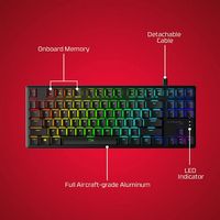 HyperX - Alloy Origins Core TKL Wired Mechanical Tactile Aqua Switch Gaming Keyboard with RGB Bac... - Angle