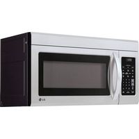 LG - 1.8 Cu. Ft. Over-the-Range Microwave with Sensor Cooking and EasyClean - Stainless Steel - Angle