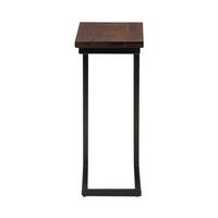 Simpli Home - Skyler SOLID MANGO WOOD and Metal 18 inch Wide Rectangle Industrial C Side Table in... - Angle