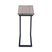 Simpli Home - Skyler SOLID MANGO WOOD and Metal 18 inch Wide Rectangle Industrial C Side Table in... - Angle