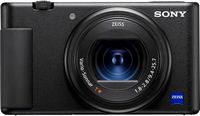Sony - ZV-1 20.1-Megapixel Digital Camera for Content Creators and Vloggers - Black - Angle