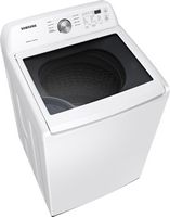 Samsung - 4.5 Cu. Ft. High-Efficiency Top Load Washer with Vibration Reduction Technology+ - White - Angle